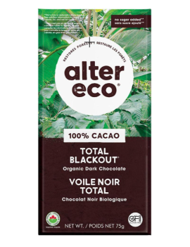 Tablette de chocolat voile noir total 100 %