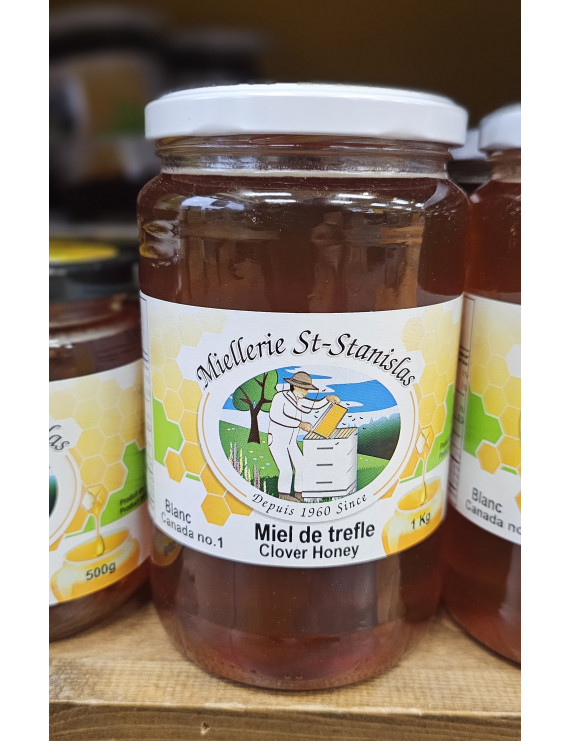 Miel de trèfle 1 kg liquide
