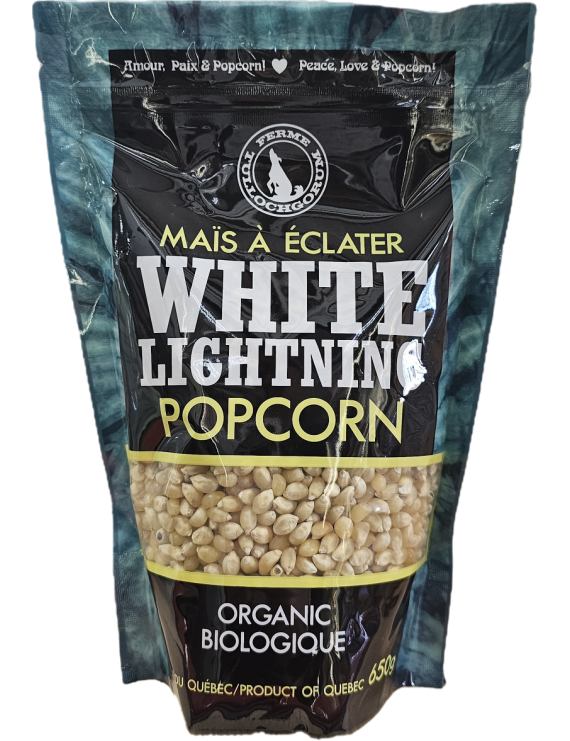 Maïs à éclater White Lighning biologique