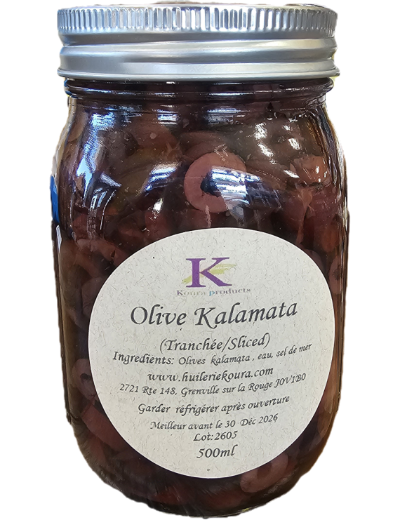 Olives Kalamata tranchées