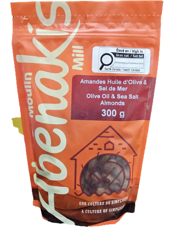 Amandes huile d'olive et sel de mer