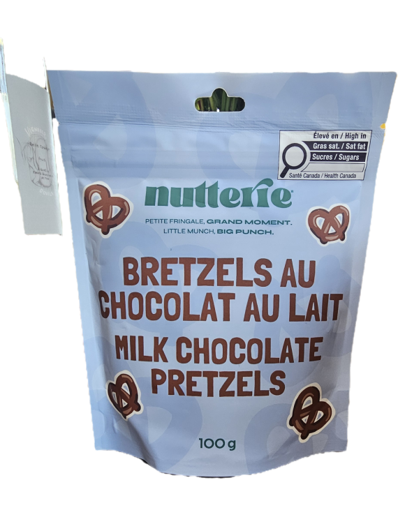 Bretzels au chocolat au lait - nutterie
