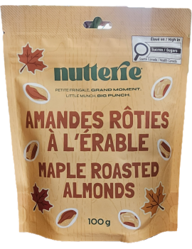 Amandes rôties à l'érable - nutterie