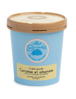 Caramel-almond ice cream