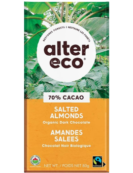 Salted almonds organic dark chocolate - discontinued