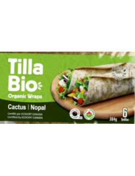 Nopal cactus wraps bio Tilla's