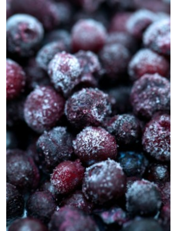 Bleuets sauvages biologiques congelés