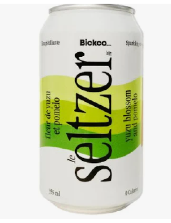 Seltzer fleur de yuzu et pomelo