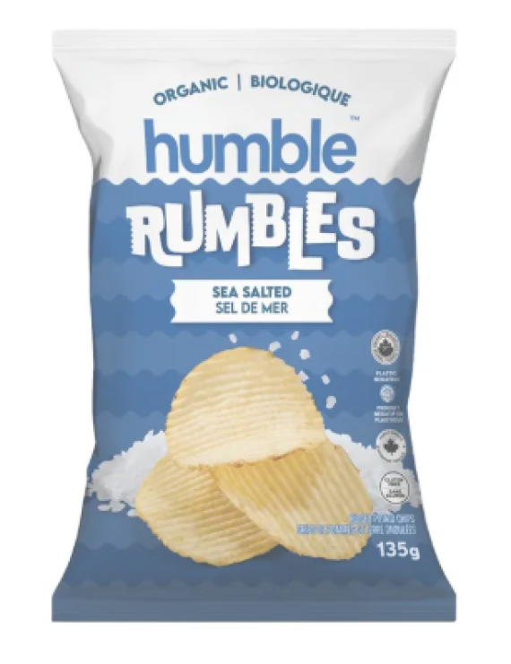 Croustilles ondulées sel de mer Humble 
