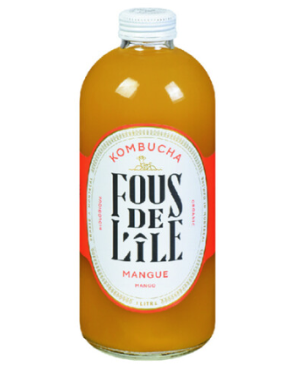 Kombucha Fous de l'île Mangue bio 1L