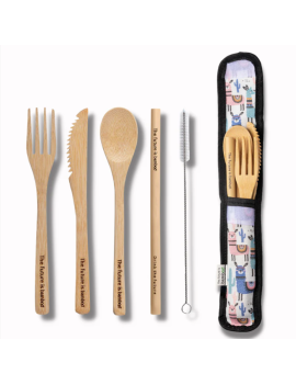 Kit d'ustensiles en bambou Kit d'ustensiles en bambou