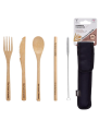 Kit d'ustensiles en bambou