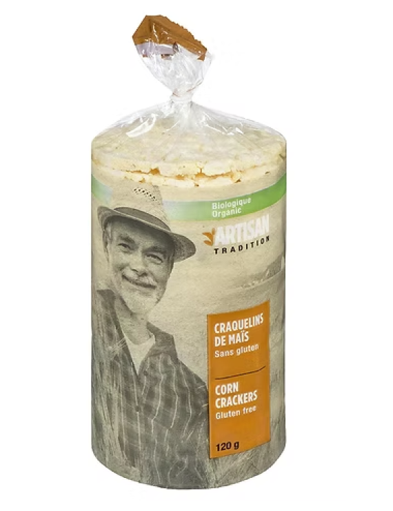 Craquelins au maïs biologique