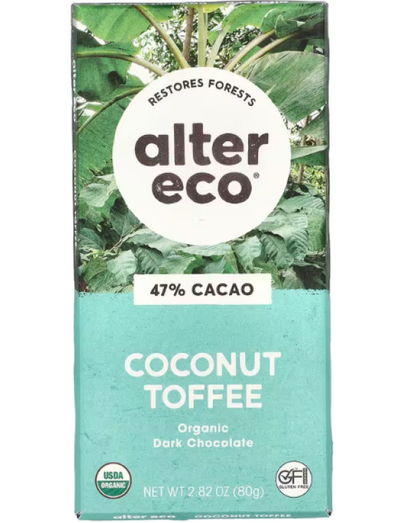 Tablette chocolat noix de coco caramel biologique