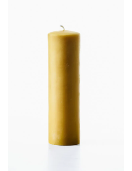 Bougie pilier mince en cire d'abeille - 2 pouces