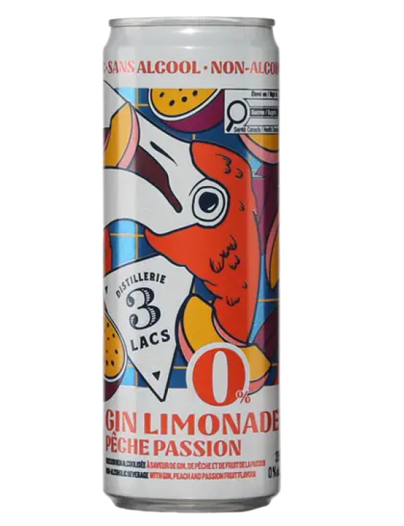 Gin Limonade Pêche passion Sans alcool