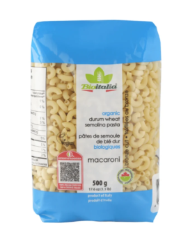 Macaroni semoule de blé dur biologique