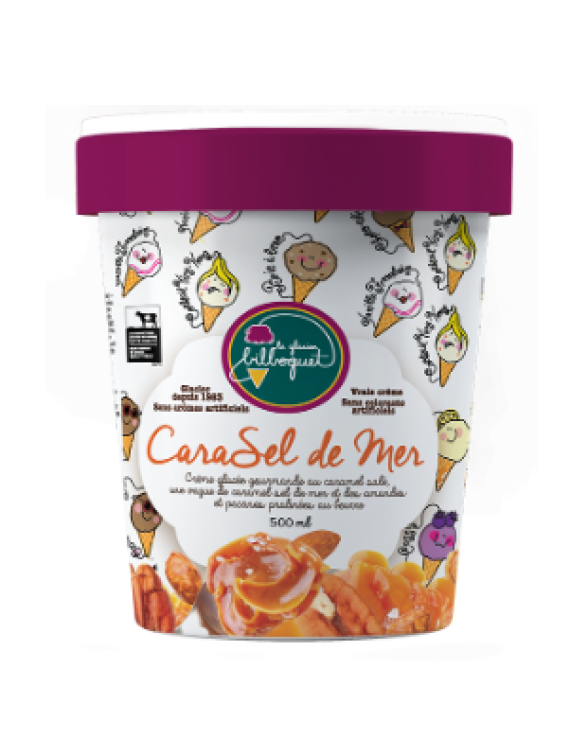 Crème glacé CaraSel de mer