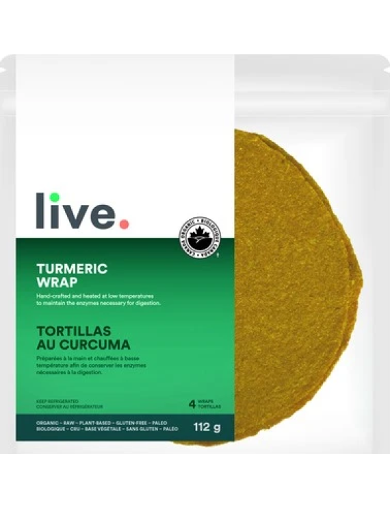 Tortillas curcuma biologique