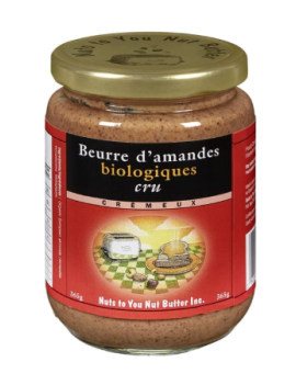 Beurre d'amande cru crémeux biologique