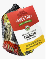 Cheddar doux biologique en portion individuelle
