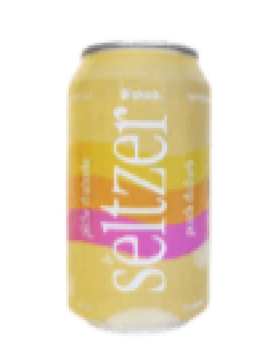 Seltzer pêche rhurbarbe