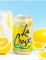 Lemon LaCroix sparkling water