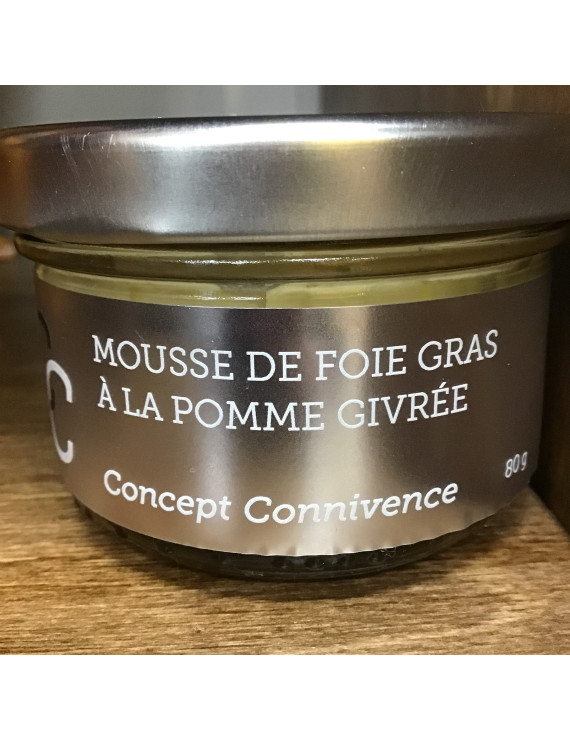 Mousse de foie gras pomme givrée