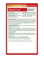 Tisane bio throat coat