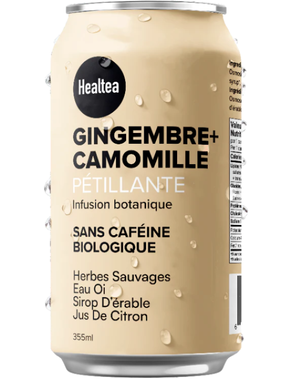 Healtea infusion botanique pétillante gingembre camomille