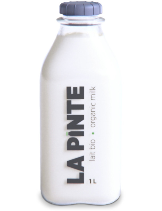 Lait biologique 1% M.G. homogénéisé - 1L (La Pinte)