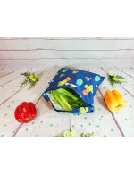 Reusable freezer size bag 11"X11" || Many choices of fabric || Reusable Ziploc bag