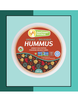 Hummus biologique poivrons rouges fumés