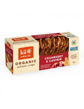 Organic Cranberry and Cashew crackers