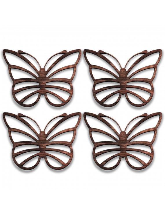 A! Sous-verres, Porte chandelles ou Ornements décoratifs: Papillon 4-Pcs