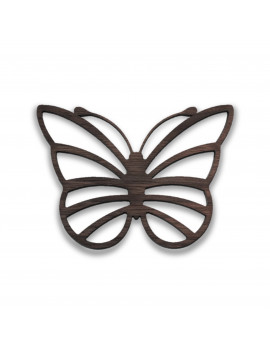 1-Pc Coaster Butterfly - Black Walnut Wood - 130x96x6mm - Made in Québec