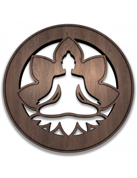 1-Pc Sous-Verre Yoga Lotus
