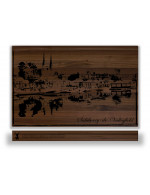 1-Pc Cutting Board - Salaberry-de-Valleyfield - Black Walnut Wood - 1.1 x 12 x 18 po - Made in Quebec