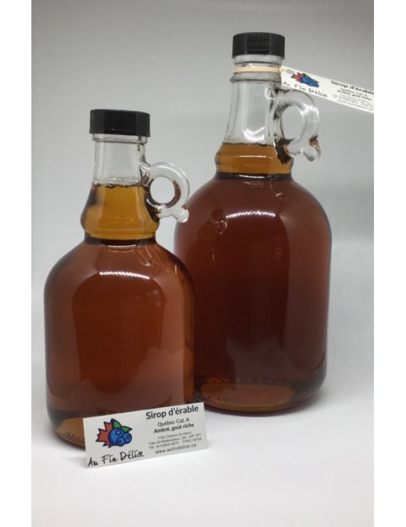 Sirop d'érable biologique ambré consigne - 1 litre