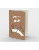 Snow deer - Greeting card