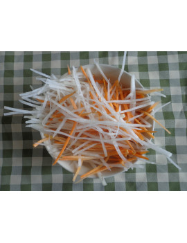 Radis Daikon et carottes à l'asiatique