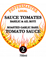 Peppermaster Local Roasted garlic basil tomato sauce no 2